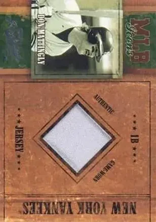 2004 Playoff Prime Cuts - MLB Icons Material #MLB-35 - Don Mattingly - New York Yankees