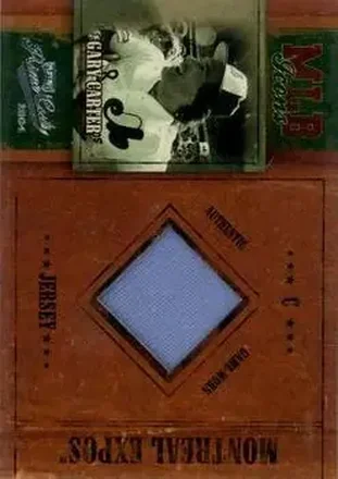 2004 Playoff Prime Cuts - MLB Icons Material #MLB-59 - Gary Carter - Montreal Expos