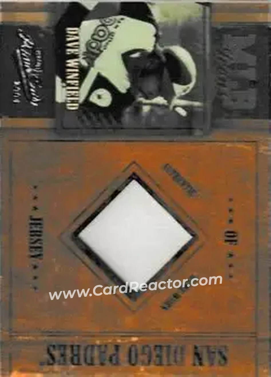 2004 Playoff Prime Cuts - MLB Icons Material #MLB-65 - Dave Winfield - San Diego Padres - Front