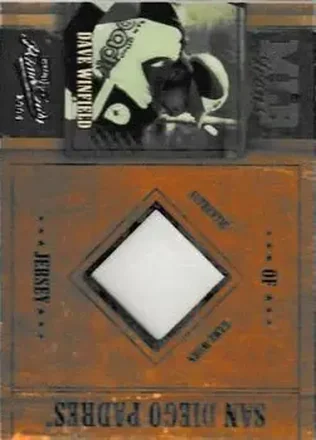 2004 Playoff Prime Cuts - MLB Icons Material #MLB-65 - Dave Winfield - San Diego Padres
