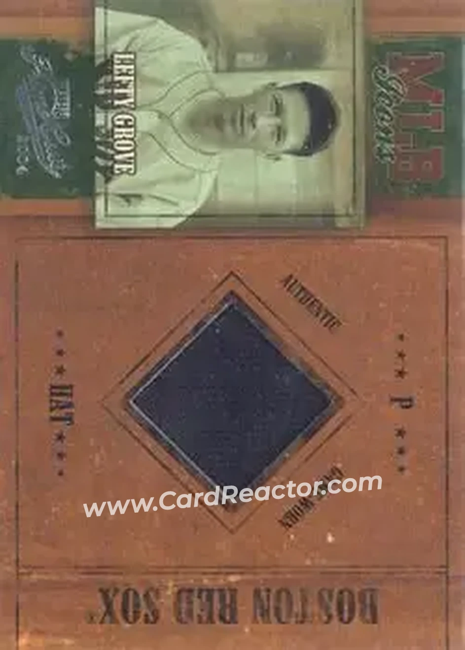 2004 Playoff Prime Cuts - MLB Icons Material #MLB-67 - Lefty Grove - Boston Red Sox - Front