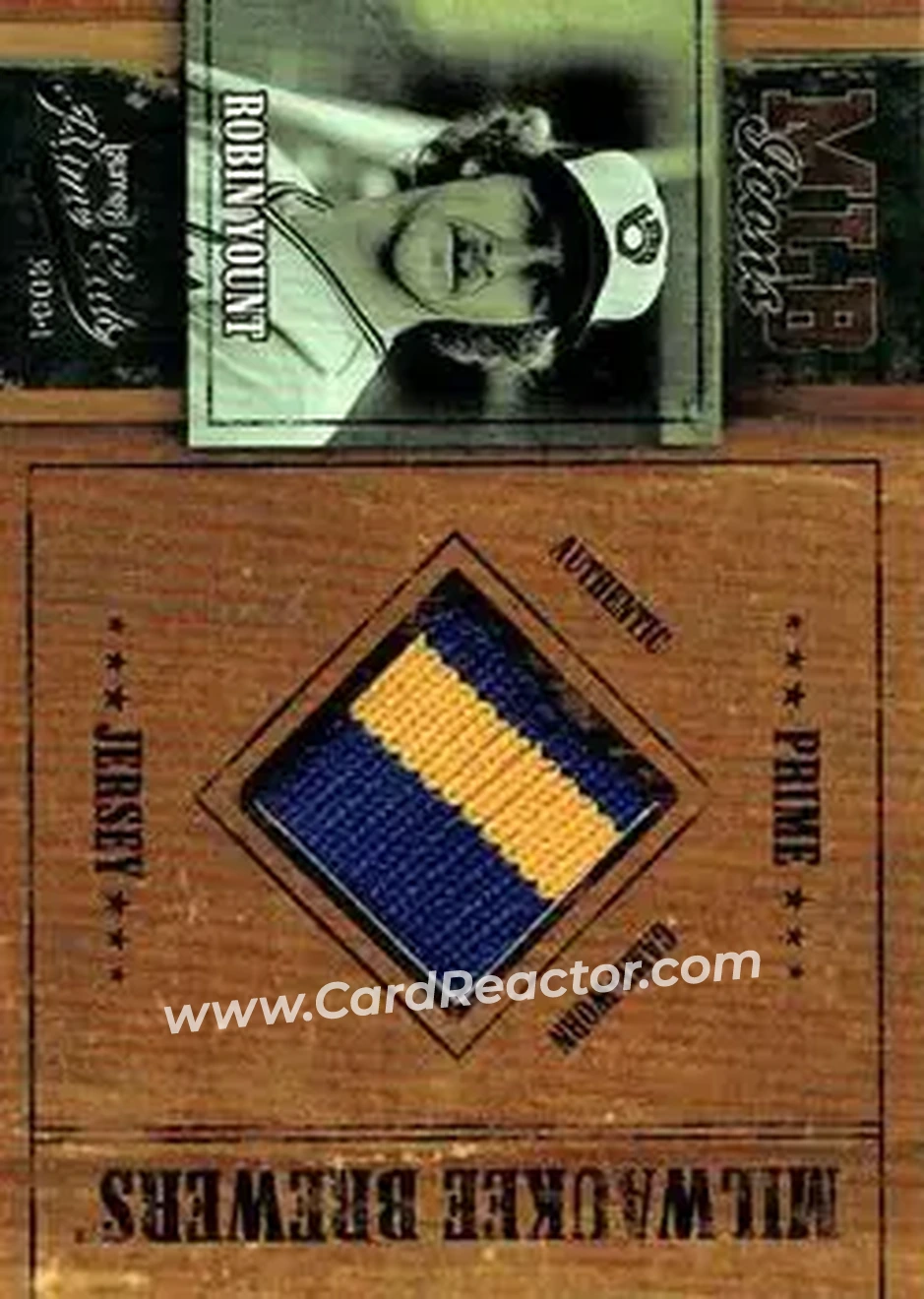 2004 Playoff Prime Cuts - MLB Icons Material Prime #MLB-30 - Robin Yount - Milwaukee Brewers - Front
