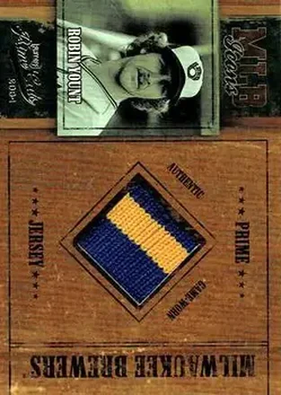 2004 Playoff Prime Cuts - MLB Icons Material Prime #MLB-30 - Robin Yount - Milwaukee Brewers