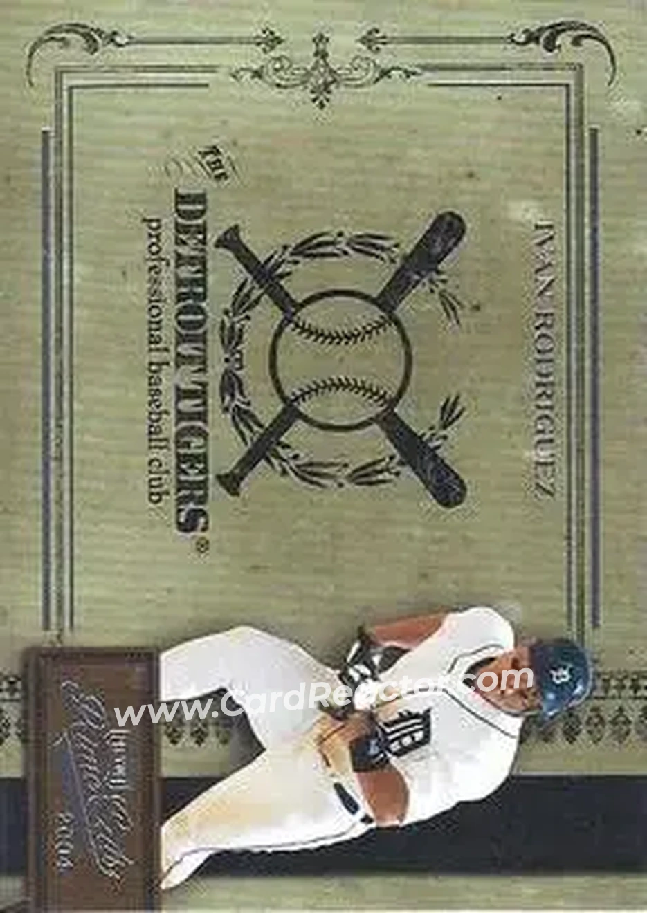 2004 Playoff Prime Cuts II #7 - Ivan Rodriguez - Detroit Tigers - Front 2004 Playoff Prime Cuts II #7 - Ivan Rodriguez - Detroit Tigers - Front