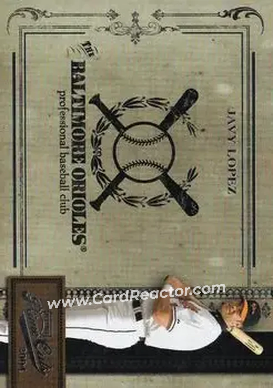 2004 Playoff Prime Cuts II #8 - Javier Lopez - Baltimore Orioles - Front 2004 Playoff Prime Cuts II #8 - Javier Lopez - Baltimore Orioles - Front