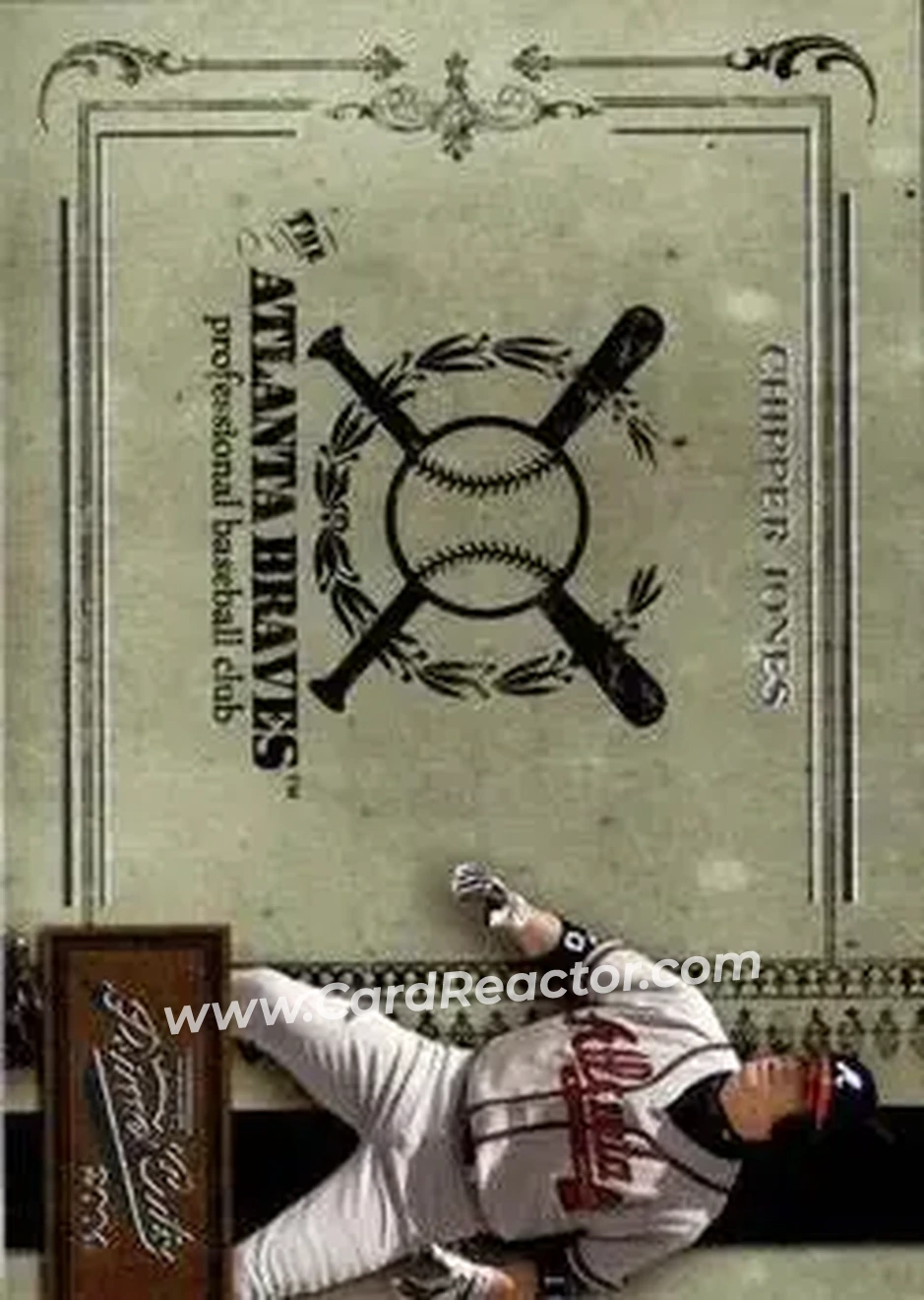 2004 Playoff Prime Cuts II #10 - Chipper Jones - Atlanta Braves - Front 2004 Playoff Prime Cuts II #10 - Chipper Jones - Atlanta Braves - Front