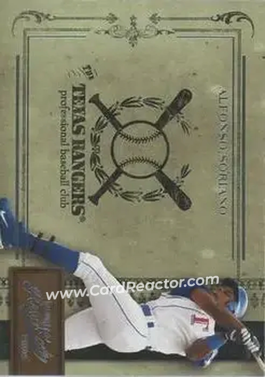 2004 Playoff Prime Cuts II #12 - Alfonso Soriano - Texas Rangers - Front