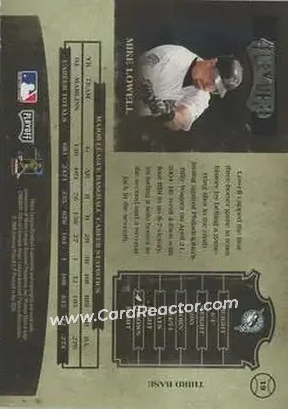 2004 Playoff Prime Cuts II #19 - Mike Lowell - Florida Marlins - Back 2004 Playoff Prime Cuts II #19 - Mike Lowell - Florida Marlins - Back