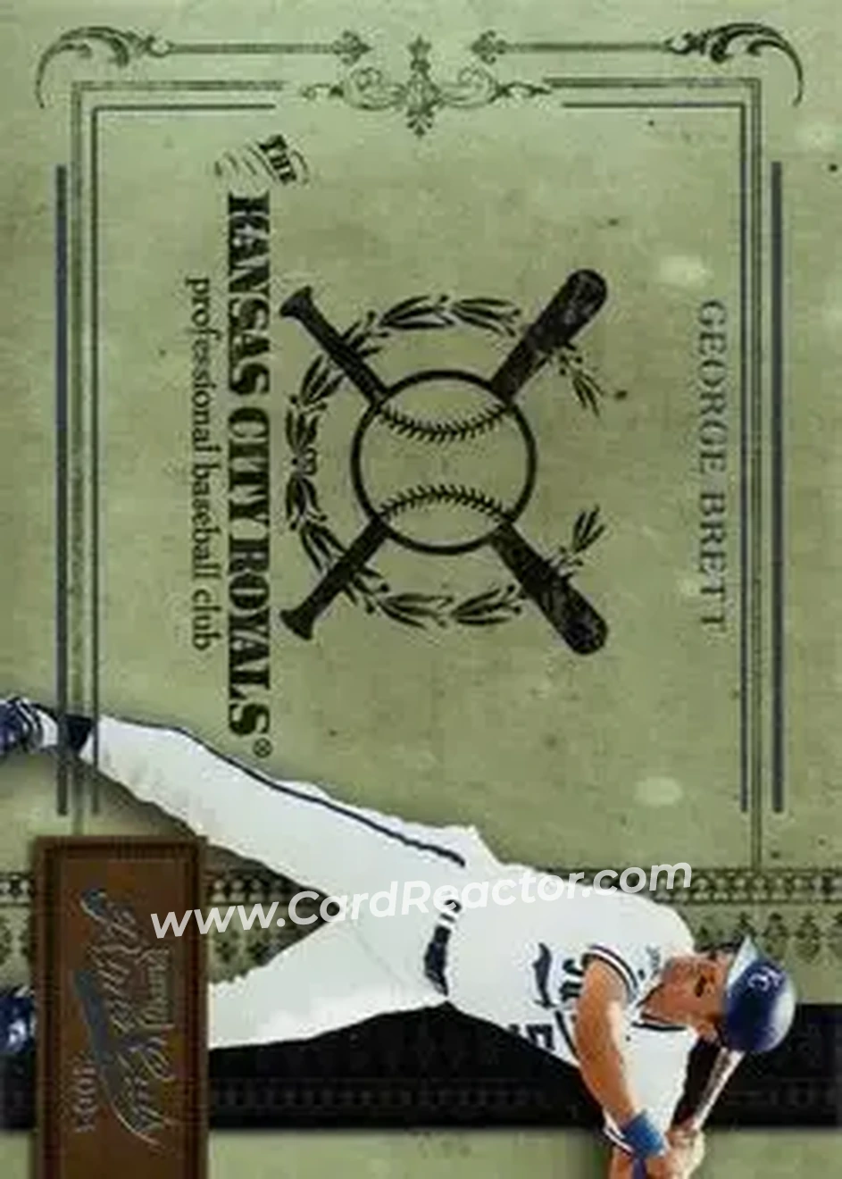 2004 Playoff Prime Cuts II #96 - George Brett - Kansas City Royals - Front
