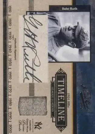 Timeline Dual League Leaders Material Signature