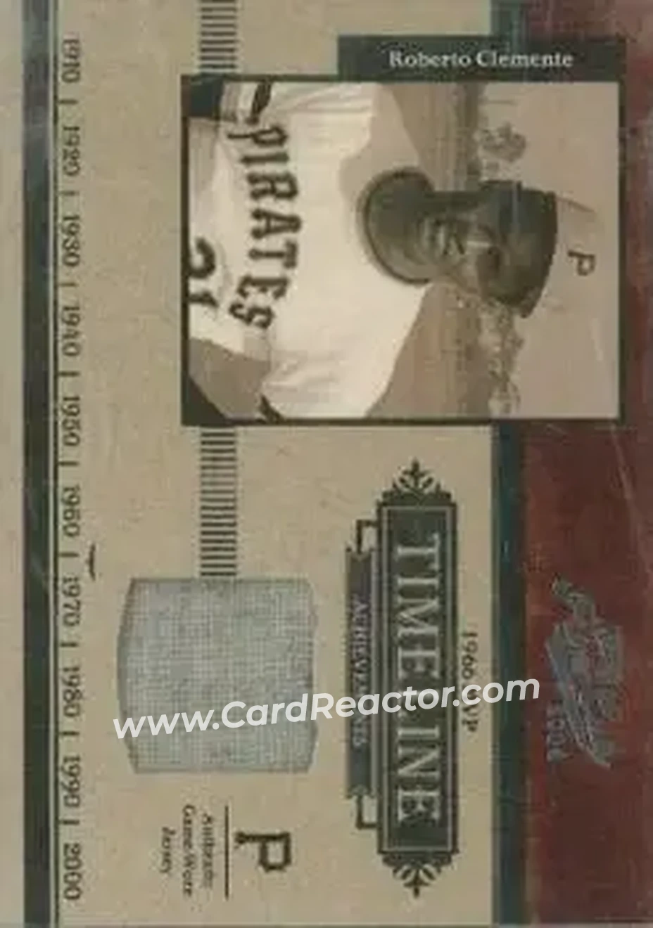 2004 Playoff Prime Cuts - Timeline Material #9 - Bob Clemente - Pittsburgh Pirates - Front