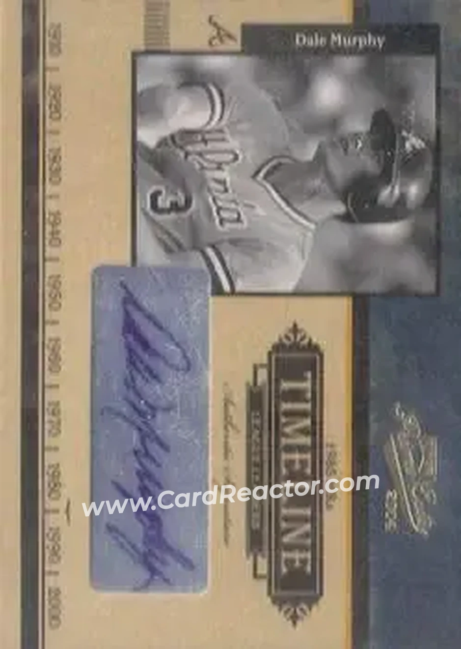 2004 Playoff Prime Cuts - Timeline Signature #27 - Dale Murphy - Atlanta Braves - Front