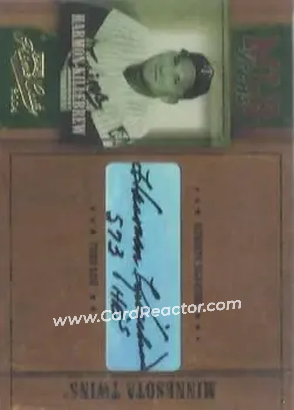 2004 Playoff Prime Cuts - MLB Icons Signature #MLB-26 - Harmon Killebrew - Minnesota Twins - Front