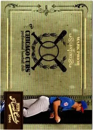 2004 Playoff Prime Cuts II - Century Gold #1 - Mark Prior - Chicago Cubs