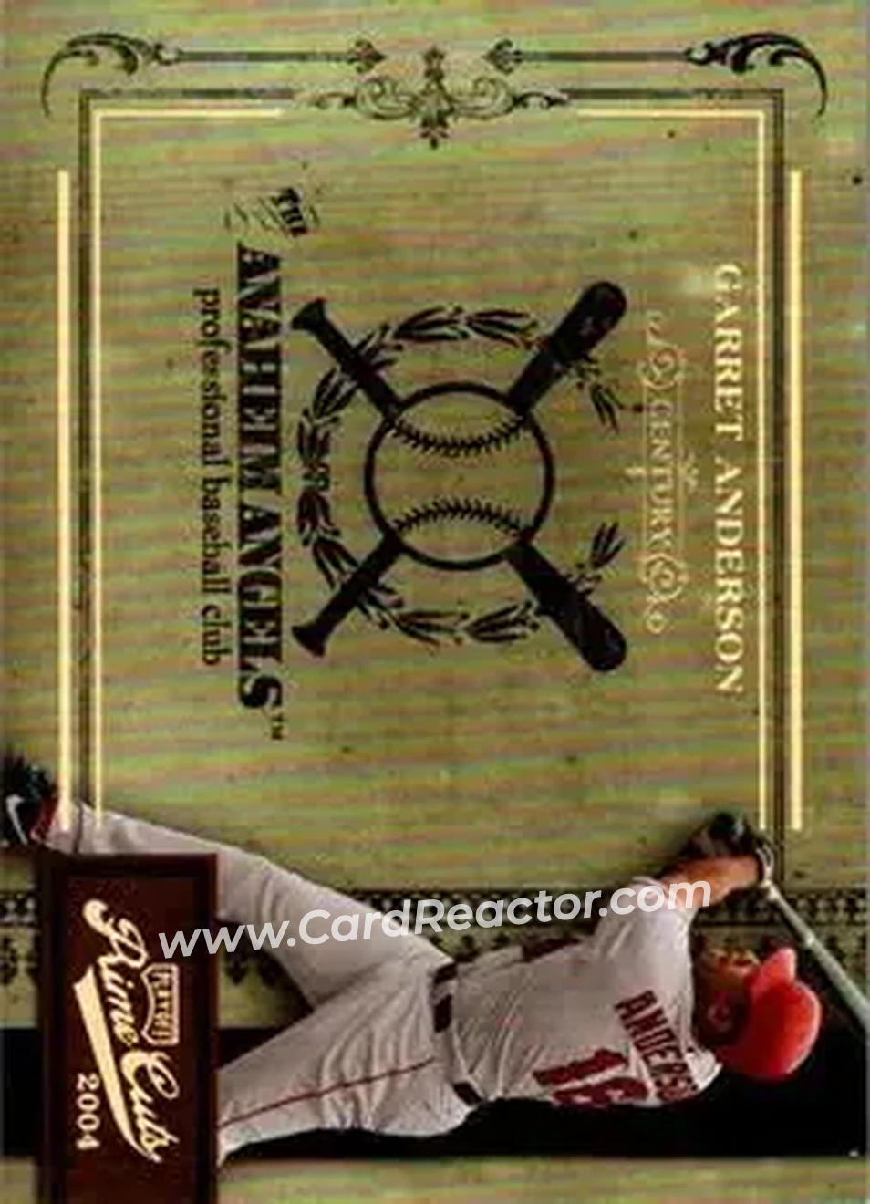 2004 Playoff Prime Cuts II - Century Gold #16 - Garret Anderson - Anaheim Angels - Front