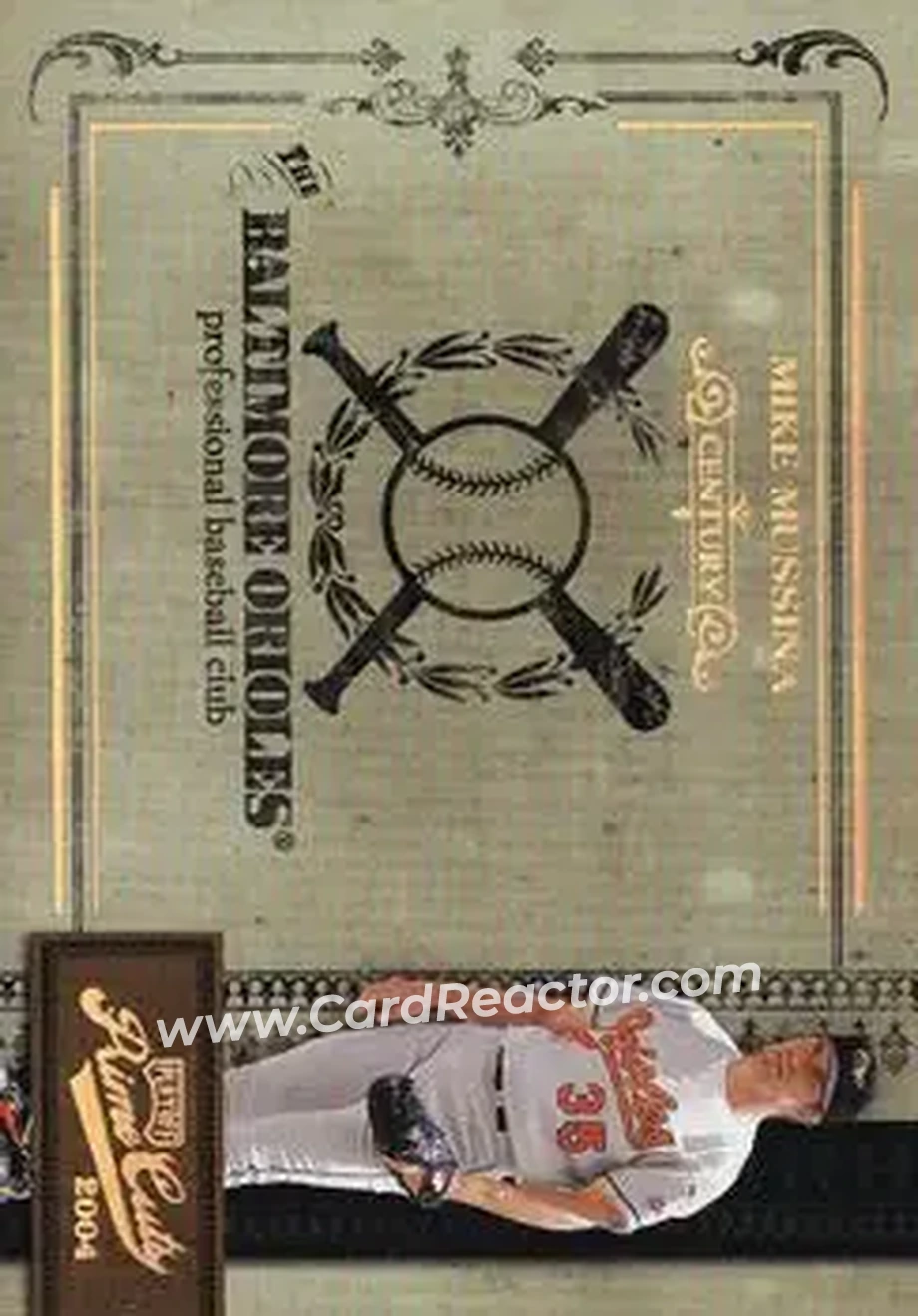 2004 Playoff Prime Cuts II - Century Gold #87 - Mike Mussina - Baltimore Orioles - Front