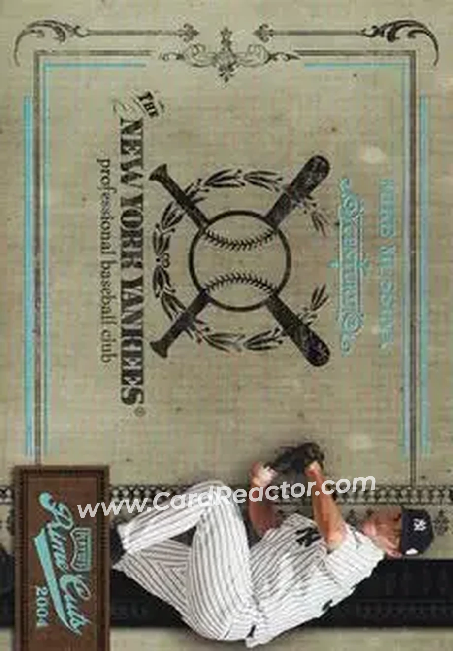2004 Playoff Prime Cuts II - Century Platinum #35 - Mike Mussina - New York Yankees - Front 2004 Playoff Prime Cuts II - Century Platinum #35 - Mike Mussina - New York Yankees - Front