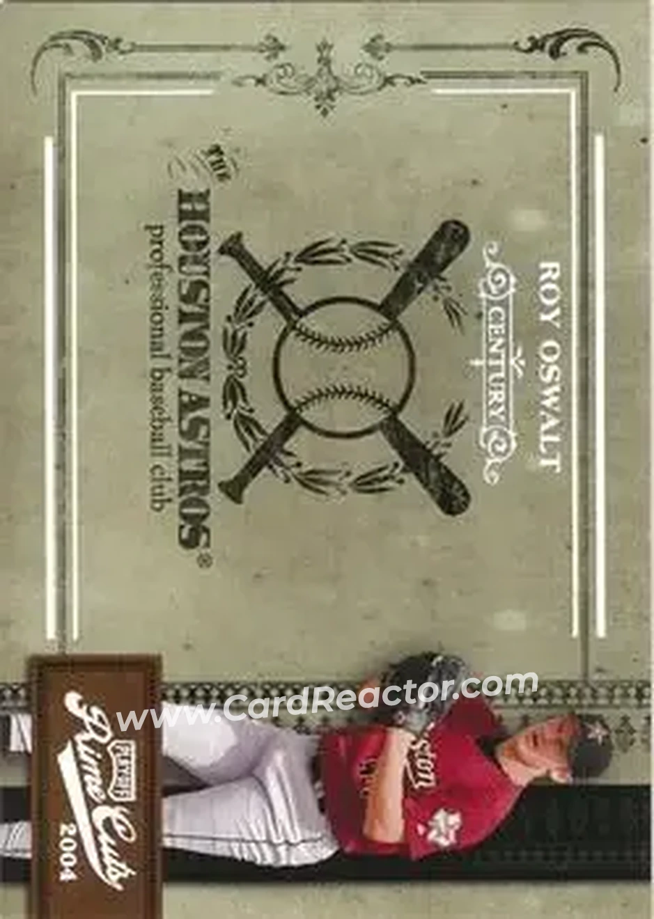 2004 Playoff Prime Cuts II - Century Silver #33 - Roy Oswalt - Houston Astros - Front 2004 Playoff Prime Cuts II - Century Silver #33 - Roy Oswalt - Houston Astros - Front
