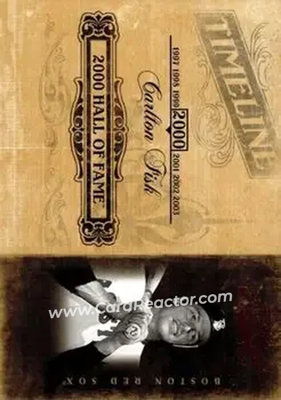 2004 Playoff Prime Cuts II - Timeline #TL-13 - Carlton Fisk - Boston Red Sox - Front