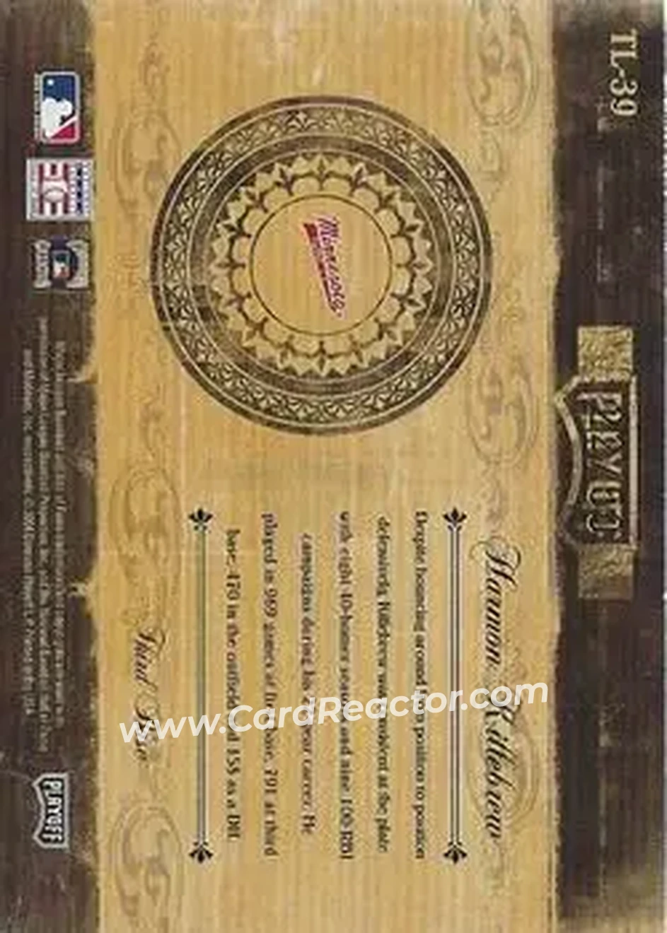 2004 Playoff Prime Cuts II - Timeline #TL-39 - Harmon Killebrew - Minnesota Twins - Back