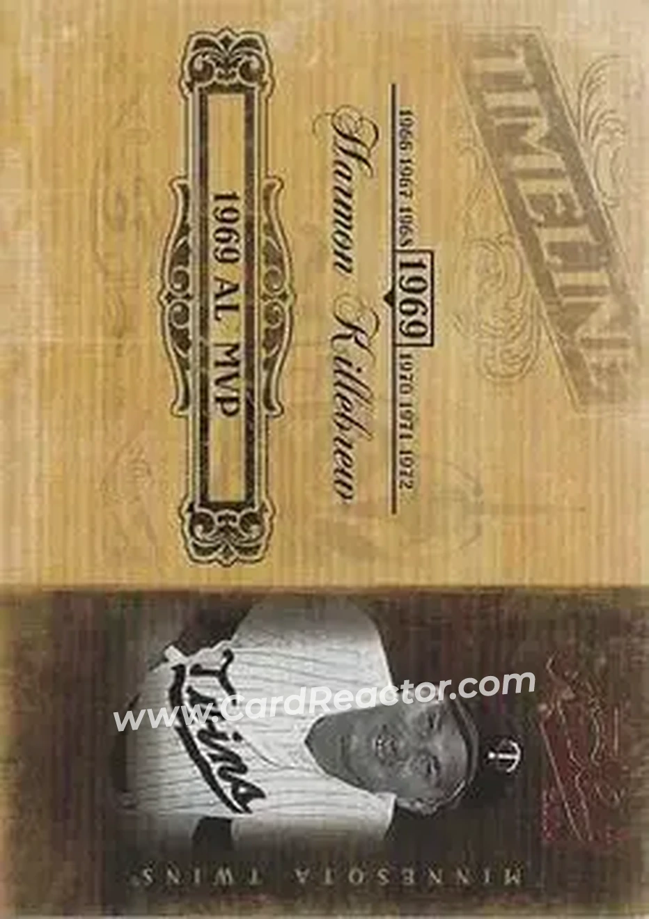 2004 Playoff Prime Cuts II - Timeline #TL-39 - Harmon Killebrew - Minnesota Twins - Front