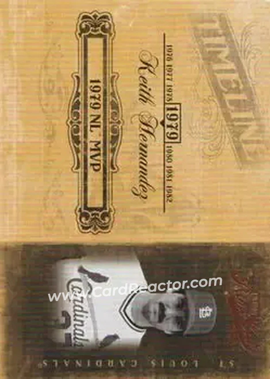 2004 Playoff Prime Cuts II - Timeline #TL-54 - Keith Hernandez - St. Louis Cardinals - Front