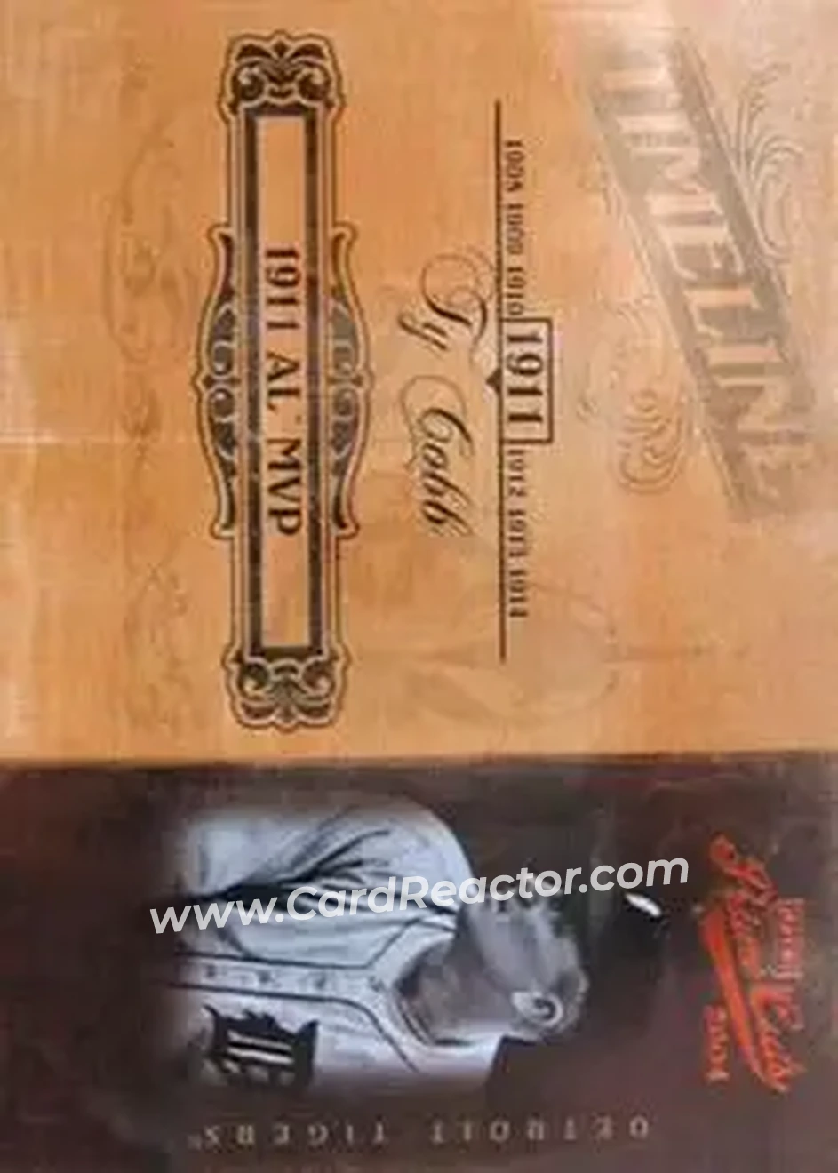 2004 Playoff Prime Cuts II - Timeline #TL-94 - Ty Cobb - Detroit Tigers - Front 2004 Playoff Prime Cuts II - Timeline #TL-94 - Ty Cobb - Detroit Tigers - Front