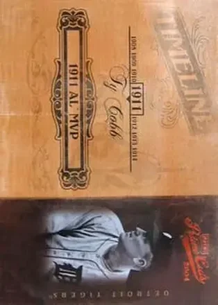 2004 Playoff Prime Cuts II - Timeline #TL-94 - Ty Cobb - Detroit Tigers