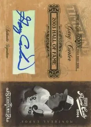 2004 Playoff Prime Cuts II - Timeline Signature Century Silver #TL-34 - Gary Carter - Montreal Expos