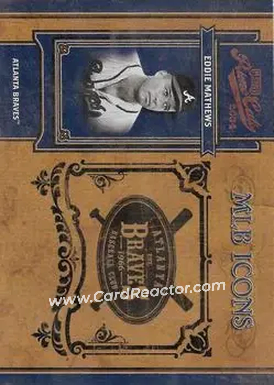 2004 Playoff Prime Cuts II - MLB Icons #MLB-2 - Ed Mathews - Milwaukee Braves - Front 2004 Playoff Prime Cuts II - MLB Icons #MLB-2 - Ed Mathews - Milwaukee Braves - Front