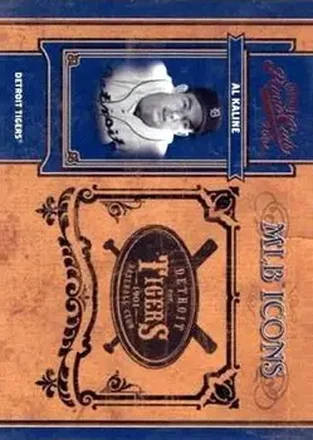 2004 Playoff Prime Cuts II - MLB Icons #MLB-37 - Al Kaline - Detroit Tigers