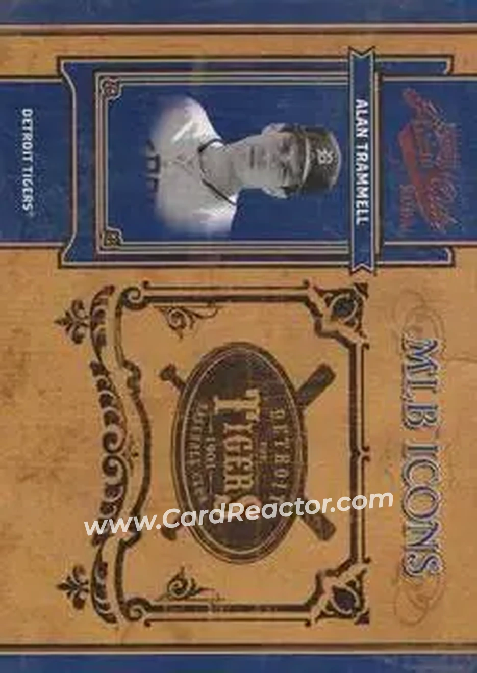 2004 Playoff Prime Cuts II - MLB Icons #MLB-38 - Alan Trammell - Detroit Tigers - Front
