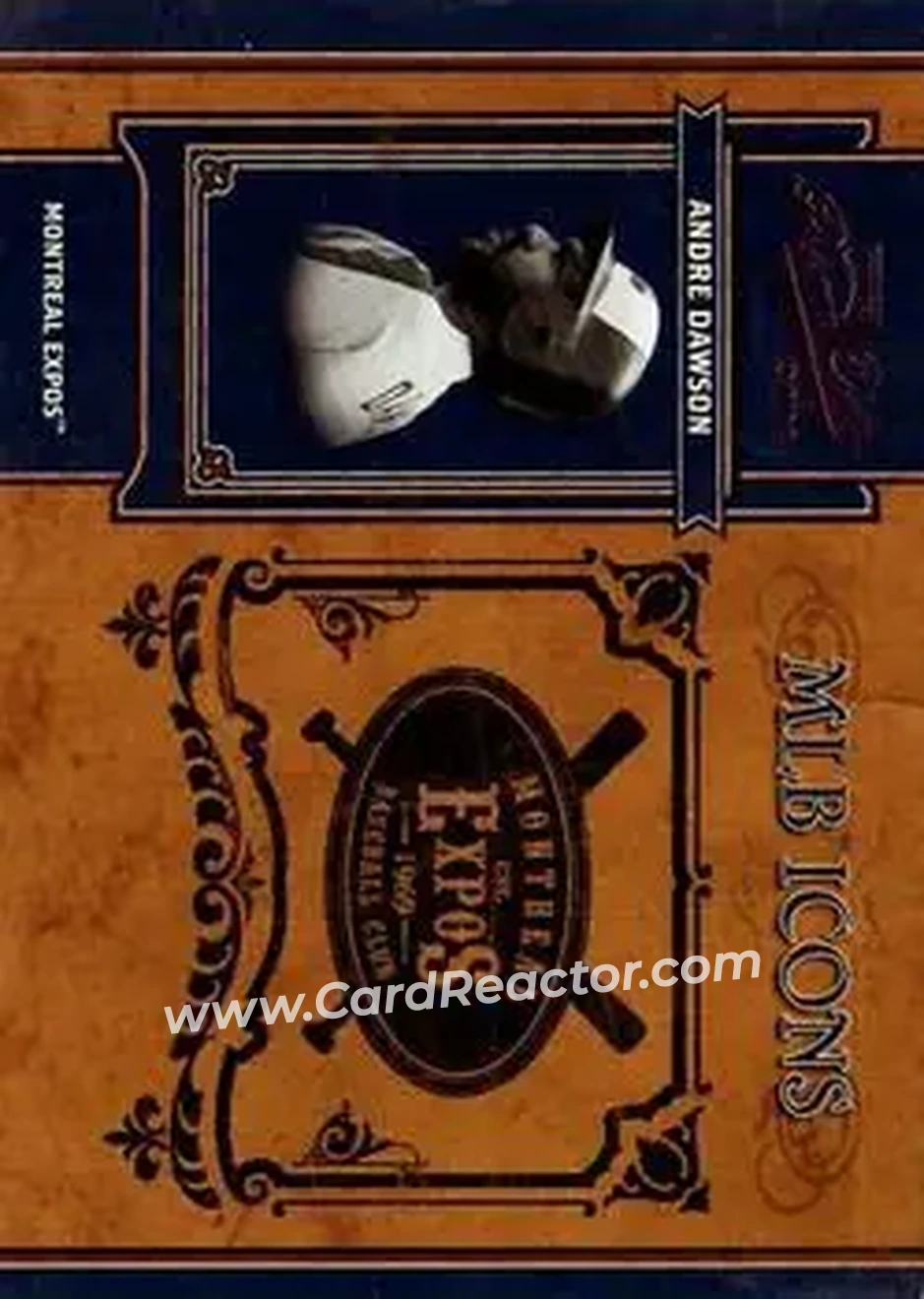 2004 Playoff Prime Cuts II - MLB Icons #MLB-52 - Andre Dawson - Montreal Expos - Front