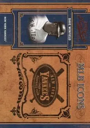 2004 Playoff Prime Cuts II - MLB Icons #MLB-62 - Dave Winfield - New York Yankees