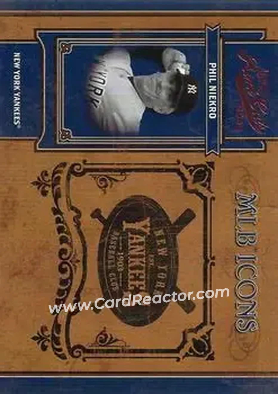 2004 Playoff Prime Cuts II - MLB Icons #MLB-67 - Phil Niekro - New York Yankees - Front