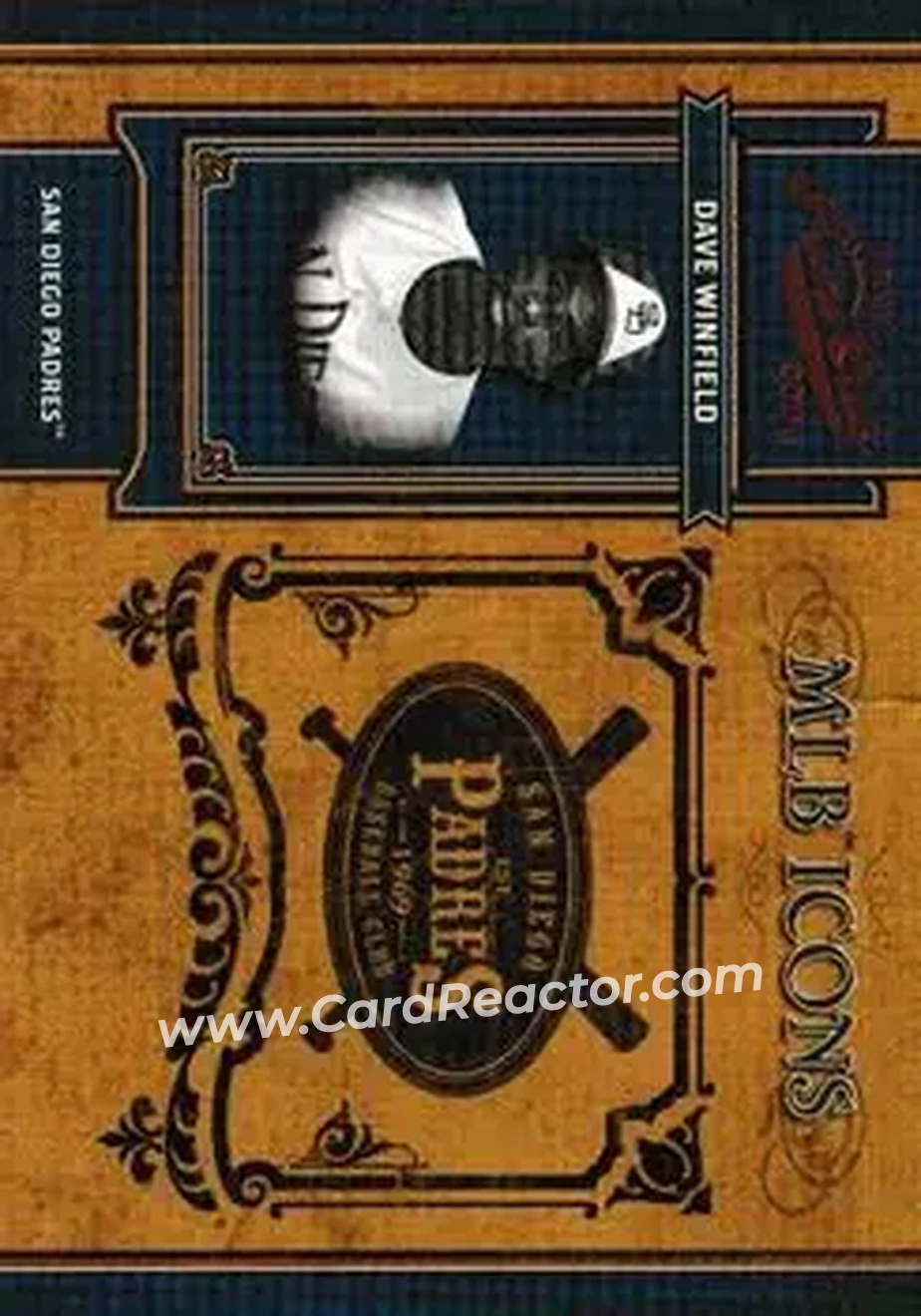 2004 Playoff Prime Cuts II - MLB Icons #MLB-84 - Dave Winfield - San Diego Padres - Front