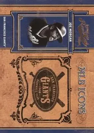 2004 Playoff Prime Cuts II - MLB Icons #MLB-90 - Joe Morgan - San Francisco Giants