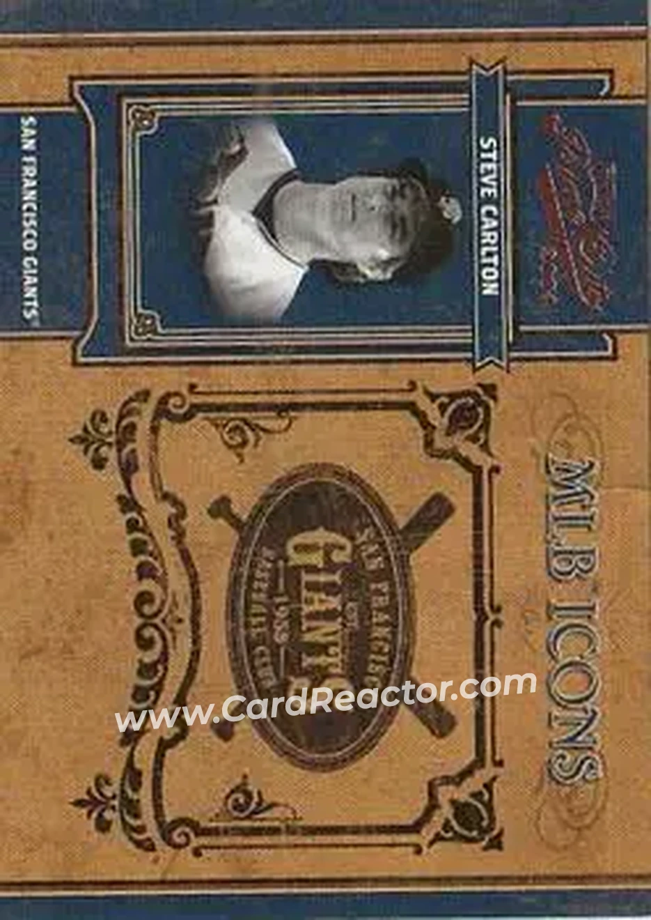2004 Playoff Prime Cuts II - MLB Icons #MLB-92 - Steve Carlton - San Francisco Giants - Front