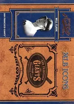 2004 Playoff Prime Cuts II - MLB Icons #MLB-93 - Will Clark - San Francisco Giants