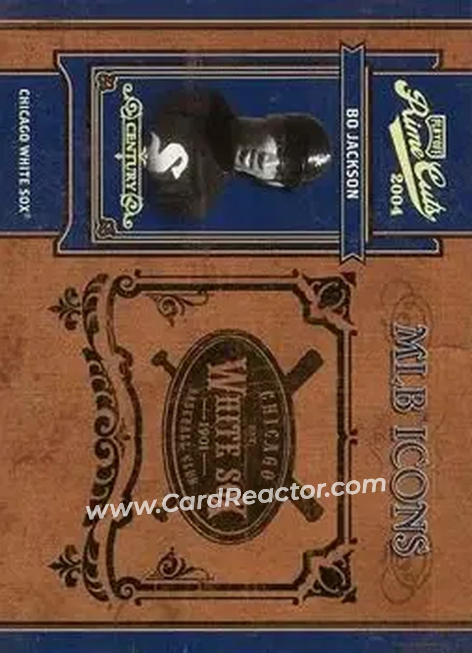 2004 Playoff Prime Cuts II - MLB Icons Century Gold #MLB-30 - Bo Jackson - Chicago White Sox - Front