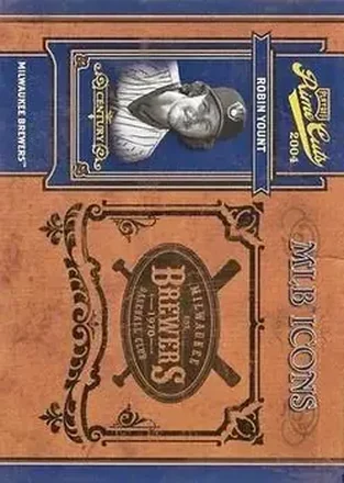 2004 Playoff Prime Cuts II - MLB Icons Century Gold #MLB-48 - Robin Yount - Milwaukee Brewers
