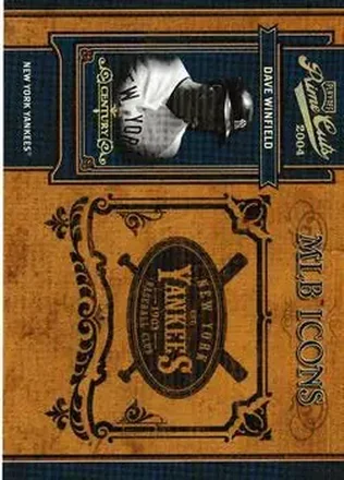 2004 Playoff Prime Cuts II - MLB Icons Century Gold #MLB-62 - Dave Winfield - New York Yankees