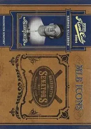 2004 Playoff Prime Cuts II - MLB Icons Century Gold #MLB-100 - Harmon Killebrew - Washington Senators