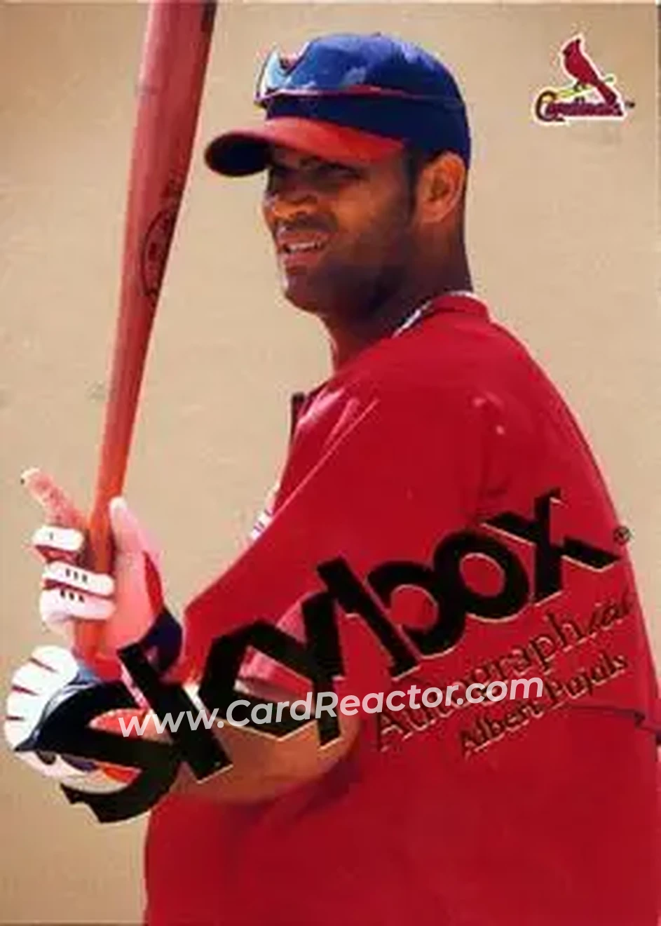 2004 SkyBox Autographics #1 - Albert Pujols - St. Louis Cardinals - Front