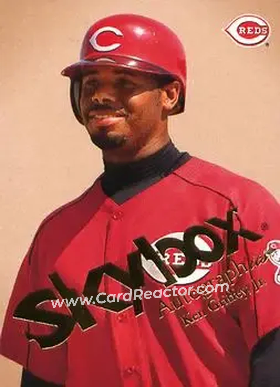 2004 SkyBox Autographics #9 - Ken Griffey Jr. - Cincinnati Reds - Front 2004 SkyBox Autographics #9 - Ken Griffey Jr. - Cincinnati Reds - Front