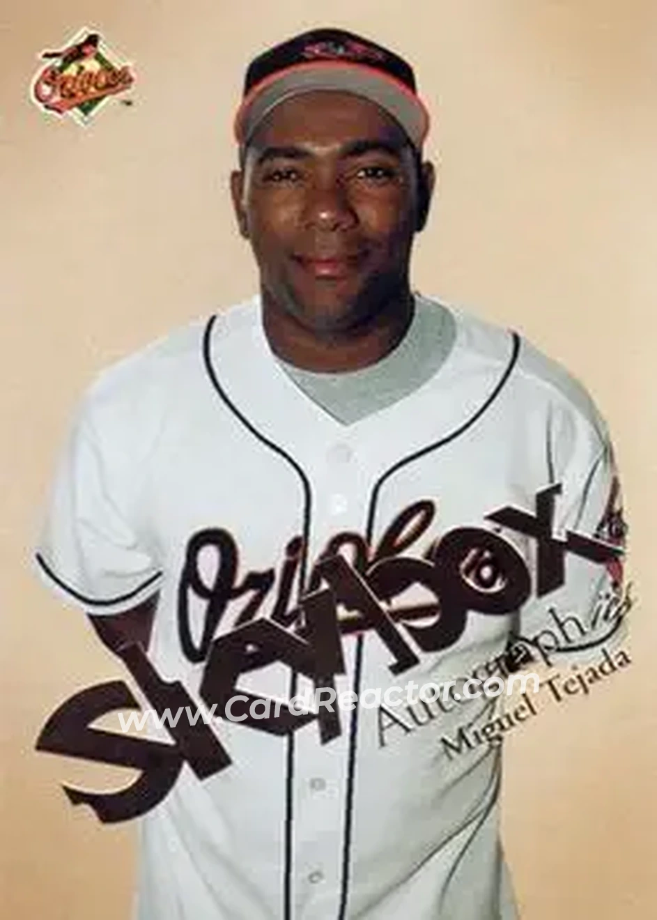 2004 SkyBox Autographics #28 - Miguel Tejada - Baltimore Orioles - Front