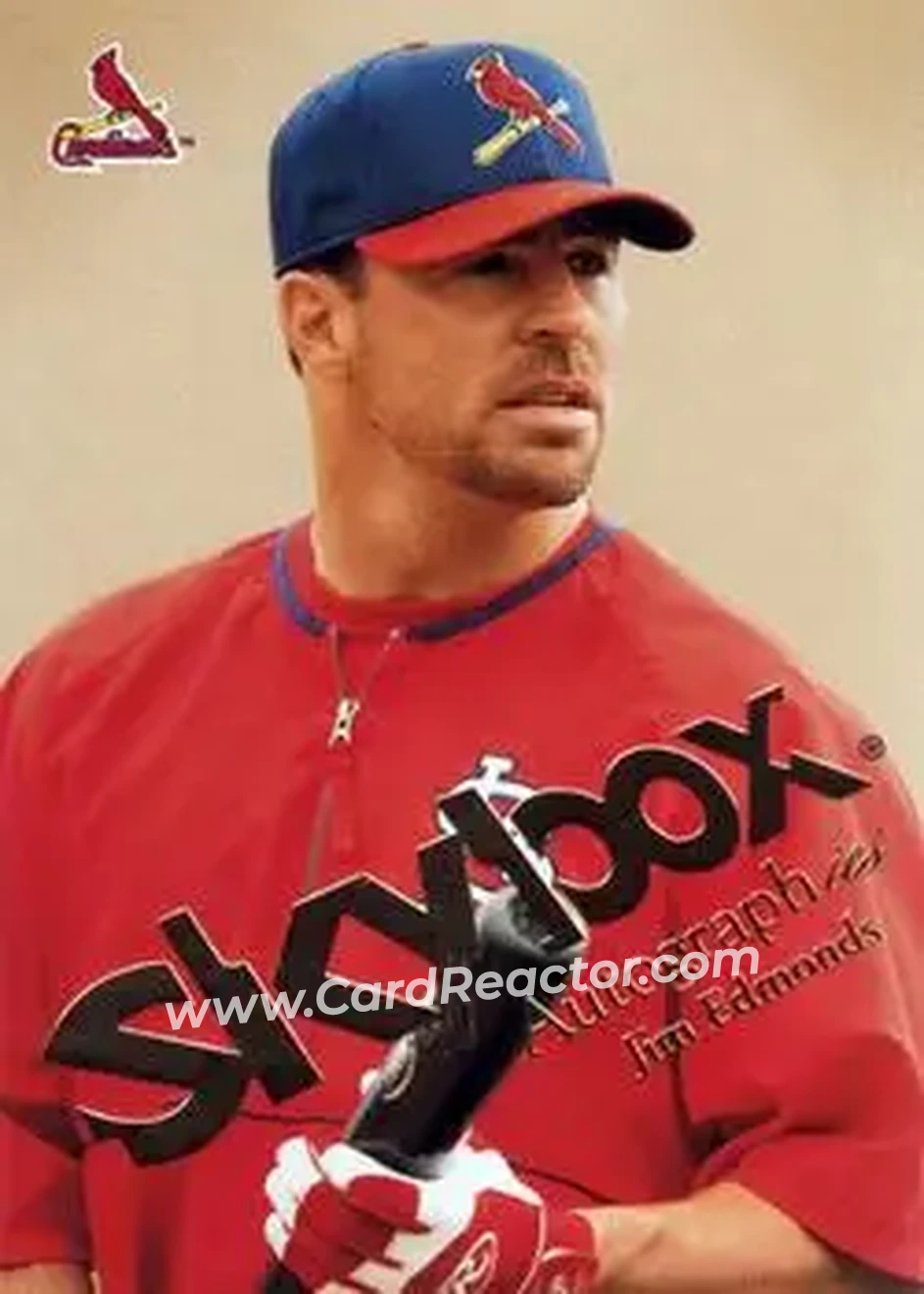 2004 SkyBox Autographics #35 - Jim Edmonds - St. Louis Cardinals - Front