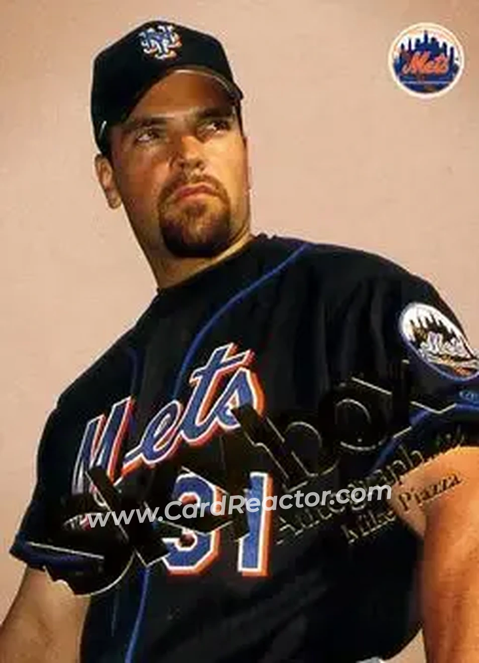 2004 SkyBox Autographics #43 - Mike Piazza - New York Mets - Front