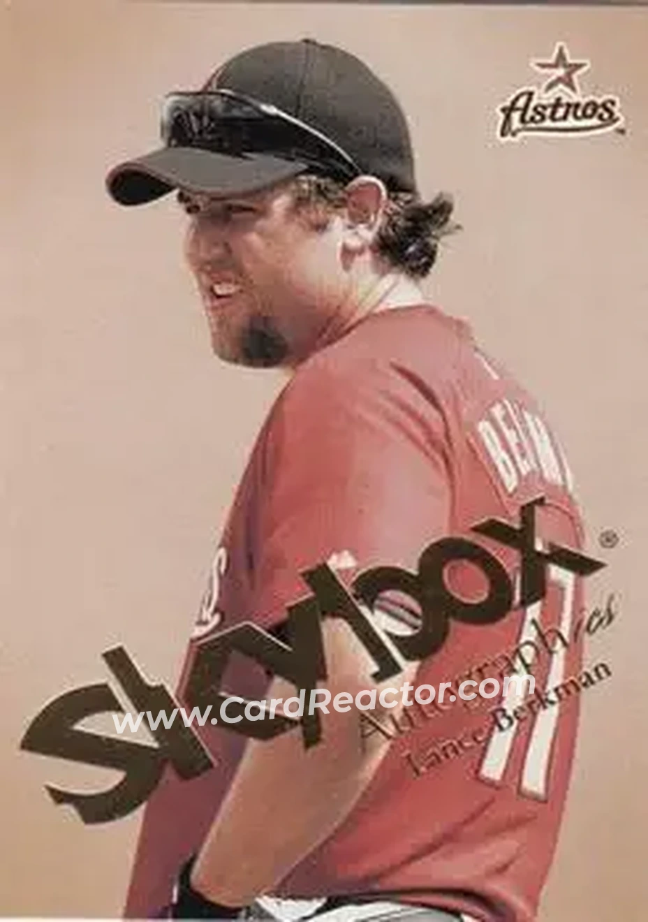 2004 SkyBox Autographics #56 - Lance Berkman - Houston Astros - Front 2004 SkyBox Autographics #56 - Lance Berkman - Houston Astros - Front