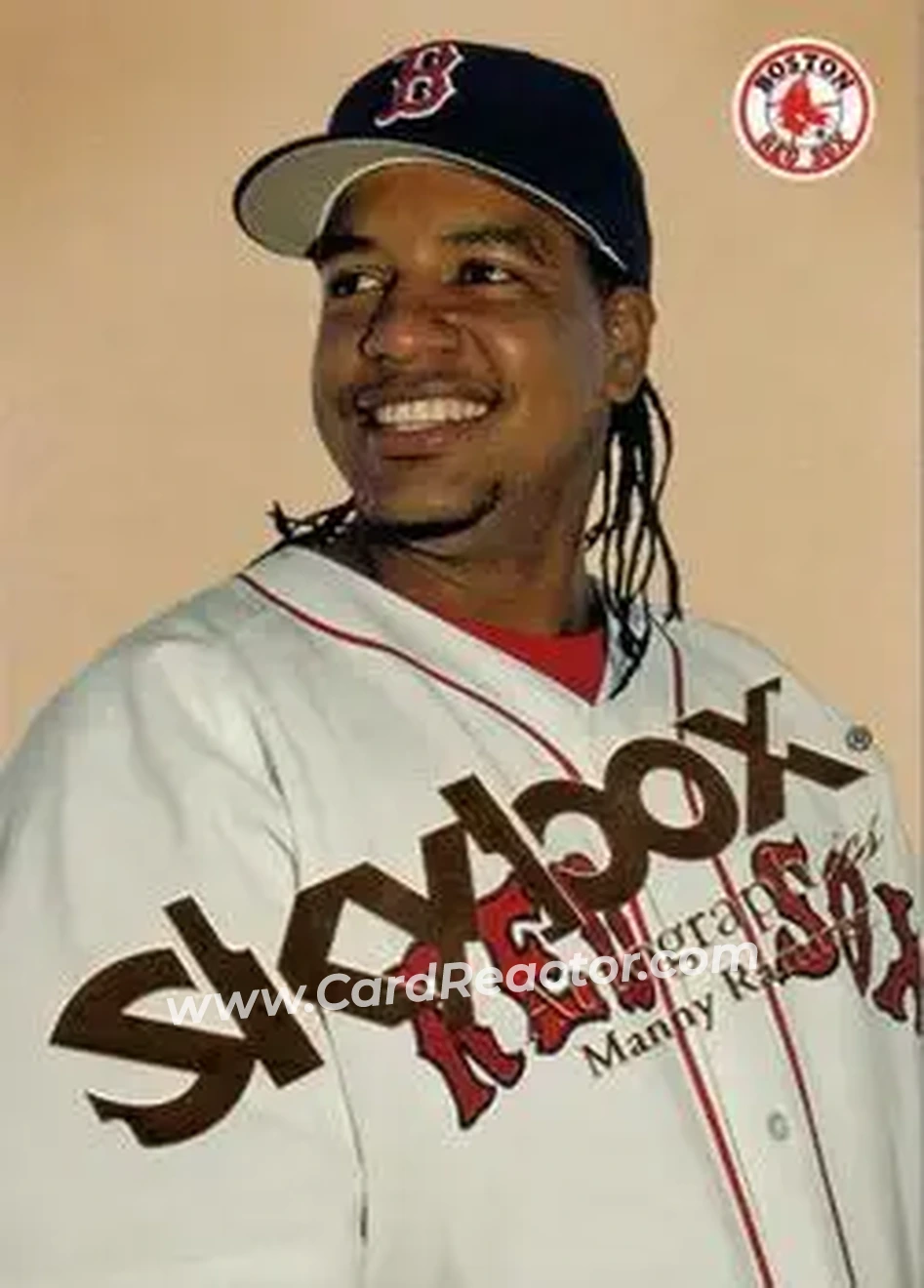 2004 SkyBox Autographics #64 - Manny Ramirez - Boston Red Sox - Front